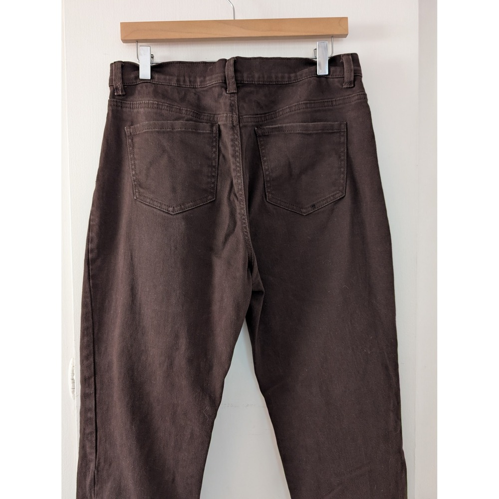Gloria Vanderbilt Amanda Jeans Womens 10 Brown High Rise Tapered Stretch Denim - Picture 4 of 9